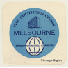 Melbourne / Australia: The Southern Cross Intercontinental Hotel (Vintage Luggage Label)