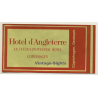 Copenhagen / Denmark: Hotel D'Angleterre - Inter Continental (Vintage Self Adhesive Luggage Label / Sticker)