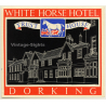 Dorking / UK: White Horse Hotel - Trust House (Vintage Luggage Label)