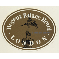 London / UK: Regent Palace Hotel (Vintage Luggage Label)