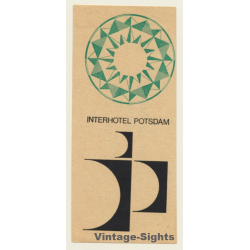 Potsdam / GDR: Interhotel - DDR (Vintage Luggage Label)