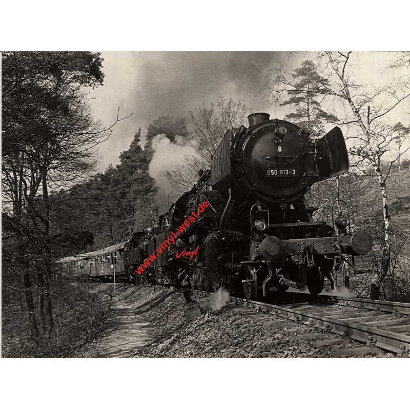 German Steam Train 050-913-3 In Black Forest (Vintage Photo)
