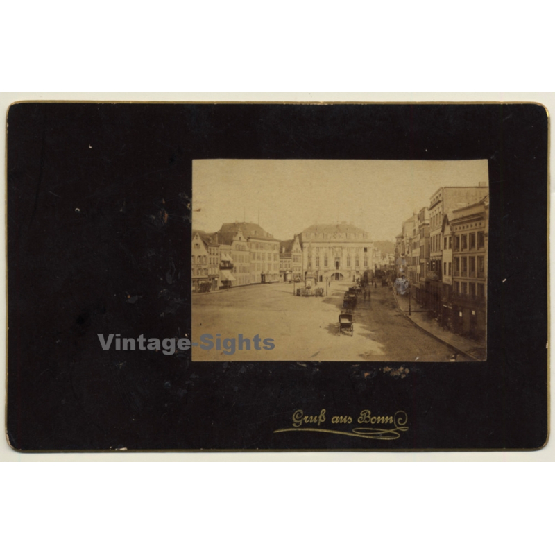 Bonn / Germany: Marktplatz - Rathaus / Market Place - City Hall (Vintage Albumen Silver Print ~1900s) Bonn / Germany: Marktplatz - Rathaus / Market Place - City Hall (Vintage Albumen Silver Print ~1900s)