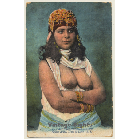 Maghreb: Femme Arabe - Tenue De Lutte / Risqué - Ethnic (Vintage PC)