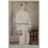 L. Rodet / Saigon: Handsome French Colonialist / Mme Terray (Vintage Cabinet Card ~1900s/1910s)