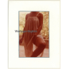 R.Folco: Female In Transparent Dress Flashes Leg / Risqué (Vintage Photo France 1980s)