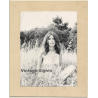Jerri Bram (1942): Natural Nude Hippie Woman In Corn Field (Vintage Photo ~1970s/1980s)