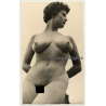 Natural Busty Brunette Nude / Pin-up (Vintage Photo ~1950s)