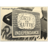 May 1968 - Paris: ORTF En Lutte Poster On Wall (Vintage Photo 1968)