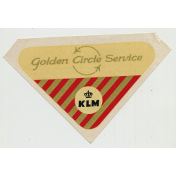 KLM - Golden Circle Service (Vintage Airline Roll On Label)