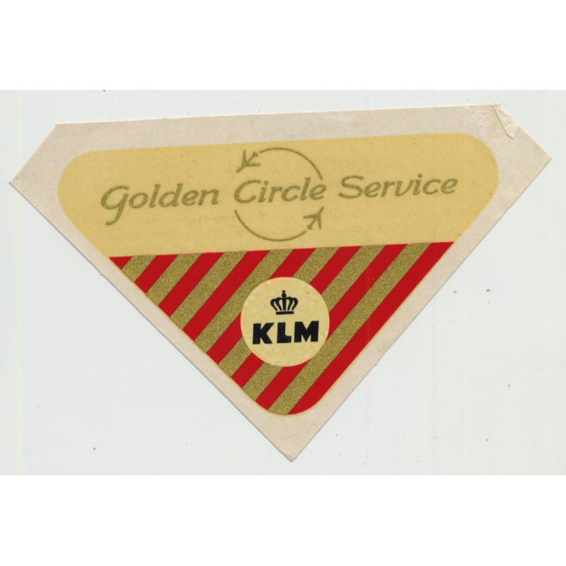 KLM - Golden Circle Service (Vintage Airline Roll On Label) KLM - Golden Circle Service (Vintage Airline Roll On Label)