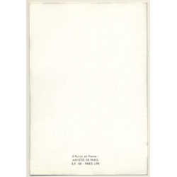 2 Semi Nudes In Lesbian Encounter*2 / Boobs - Risqué (Vintage PC ~1970s)