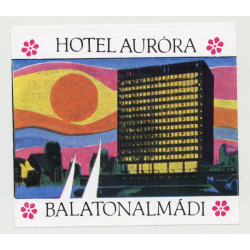 Hotel Aurora / Balatonalmadi / Hungary (Vintage Luggage Label)