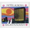 Hotel Aurora / Balatonalmadi / Hungary (Vintage Luggage Label)
