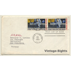 Belgian Ambassador Walter Loridan / Moon Landing 1969 - First Day Issue (Vintage Stamps)