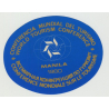 World Tourism Concerence 1980 - Manila / Philipinnes (Vintage Luggage Label)