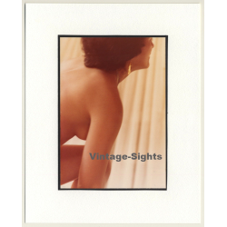 R.Folco: Upper Body Of Nude Woman (Vintage Photo France 1980s)