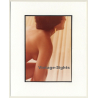 R.Folco: Upper Body Of Nude Woman (Vintage Photo France 1980s)