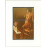 R.Folco: Still Life Of Natural Nude & Flowers (Vintage Photo France 1980s)