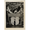 Semi Nude Maid Tied To Rack*5 / Bondage - Gag - BDSM (Vintage RPPC ~1960s)