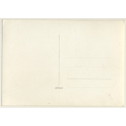 Semi Nude Maid Tied To Rack*5 / Bondage - Gag - BDSM (Vintage RPPC ~1960s)