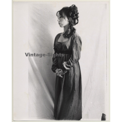 Jerri Bram (1942): Pretty Young Brunette Woman In Dress / Hairstyle (Vintage Photo ~1970s)