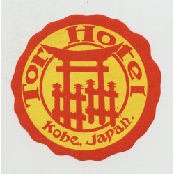 Tor Hotel - Kobe / Japan (Vintage Luggage Label) NIPPON
