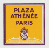 Plaza Athénée - Paris / France (Vintage Luggage Label Small)