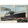 Doppelschraubenschnelldampfer Hamburg / Steamer (Vintage PC 1915)