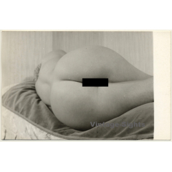Rear View: Reclining Blonde Nude*2 / Butt - Back (Vintage Photo ~1950s/1960s)
