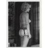 Rear View Of Nude Blonde Housewife 2 / Big Butt W. Tan Lines (Vintage Amateur Photo DDR B/W)