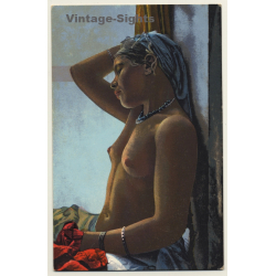Maghreb: Topless Native Woman / Headscarf - Ethnic (Vintage PC)