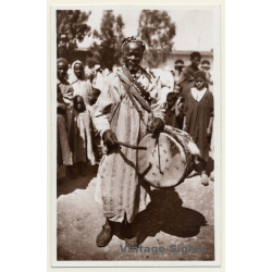 Sudan: Native Musicians With Kettle Drum / Ethnic (Vintage RPPC)
