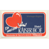 Münster / Germany: Hotel Kaiserhof (Vintage Self Adhesive Luggage Label / Sticker)