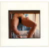 R.Folco: Leg Study Of Nude Female Sitting At Table (Vintage Photo France 1980s)