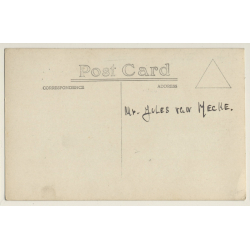 India: Colonial Expedition - Elephant Safari - Large Group (Vintage RPPC ~1920s/1930s)