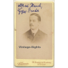 A.Caccia / Havre: Portrait Of Alfred Planck (Vintage CDV / Carte De Visite ~1880s/1890s)