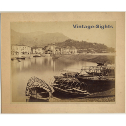 Italy: 168 Intra - Lago Maggiore (Vintage Albumen Print NESSI...