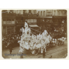 Carnaval Belge: Défilé - Carnaval Char - Chevaux (Vintage Albumen Print ~1900s/1910s)