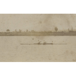 Rowing: Two With Helmsman*1 (Rare Vintage Cabinet Card ~1900s/1910s)