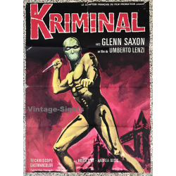 Umberto Lenzi: Kriminal (Vintage French Movie Poster 1966)