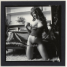 Bruce Warland: Sweet Longhaired Semi Nude*1 / Kneeling (Vintage Contact Print 1960s)