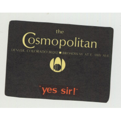 The Cosmopolitan - Denver / USA (Vintage Luggage Label)