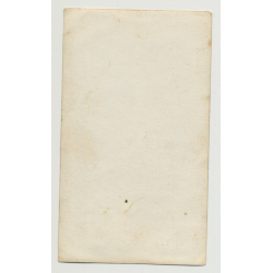 Sweet Little Girl & Teddy Bear / Knit Hat & Costume (Vintage Photo ~1940s)