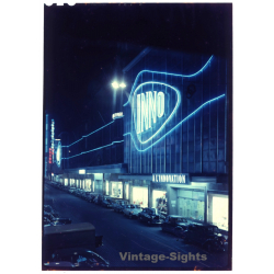 Bruxelles: Inno - A L'Innovation Departement Store At Night (Vintage Large Format Diapositive 1950s/1960s)