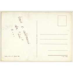 Slim Blonde Nude Takes Off Clothes / Lui - Risqué - Erotica (Vintage PC 1980s)