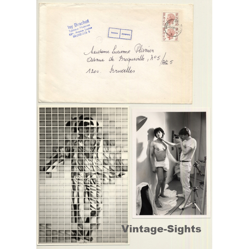 Stefan De Jaeger (1957): Polaroid Artist At Work / Isy Brachot (2 Vintage Photos 1981)