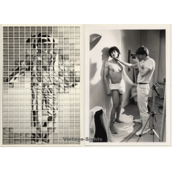 Stefan De Jaeger (1957): Polaroid Artist At Work / Isy Brachot (2 Vintage Photos 1981)