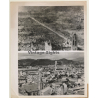 Hiroshima: After Bombing & 9 Years Later Rebuilt (Vintage Press Photo 1954)