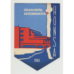 Gran Hotel Antofagasta - Honsa / Chile (Vintage Luggage Label)